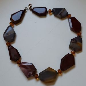Natural stone necklace